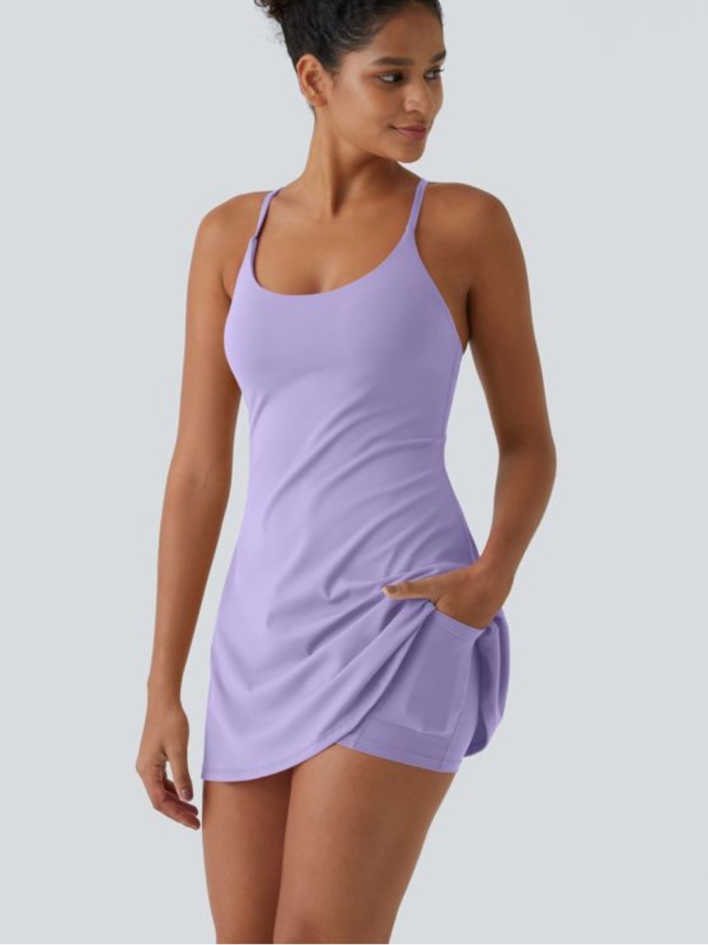 👗Halara purple tennis/pickleball athletic dress
